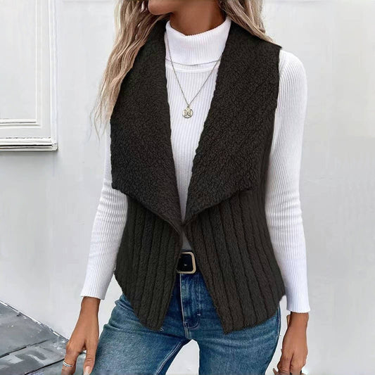 HANNA ™ | Ensfärgad Avslappnad Cardigan